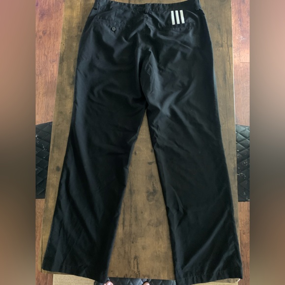 ADIDAS CLIMALITE SOLID BLACK GOLF PANTS 34X32 - Picture 4 of 11